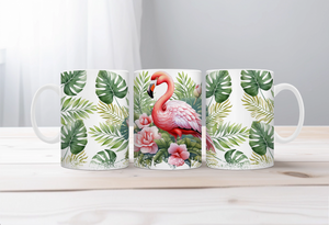 Sunshine & Whimsy Flamingo Mugs TheCraftNook