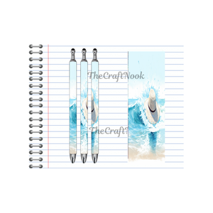Refillable Pens, Beach Images multiple options and Images available. Beach vibes in every stroke. TheCraftNook