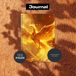 Phoenix Journal - 120 Page Lined Notebook for Writing & Planning TheCraftNook