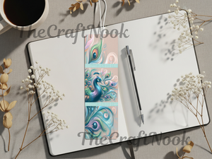 Aluminum Metal Bookmarks, Peacock Images, A little luxury for every chapter TheCraftNook