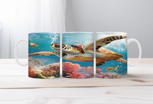 Shell‑O Sunshine Sea Turtle Mugs TheCraftNook