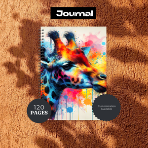 Tall & Kind Giraffe Writing Journal TheCraftNook