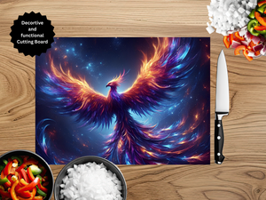 Phoenix Glass Cutting Board - Tempered Glass Kitchen TheCraftNook