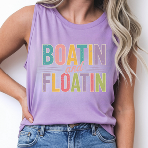 Boatin' and Floatin' Tank Top TheCraftNook