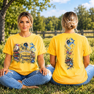 Wit Without Measure T-shirt Front and Back Graphics TheCraftNook