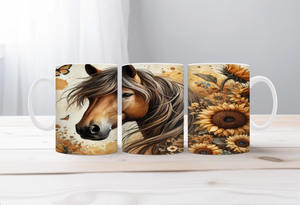 Horse Image Coffee Mugs Grace in Motion TheCraftNook