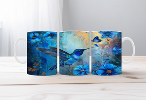 Sip with a Little Flutter Hummingbird Mugs. Two Sizes and Multiple images to choose from. TheCraftNook