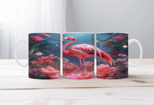Sunshine & Whimsy Flamingo Mugs TheCraftNook