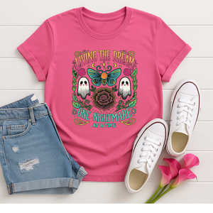 Living the Dream Bright Graphic Tee TheCraftNook