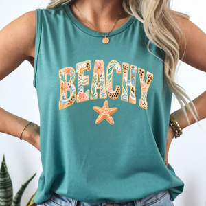 Beachy – Garment-Dyed Comfort Colors Tank TheCraftNook