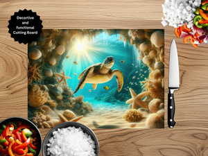 Sea Turtle Cutting Board TheCraftNook