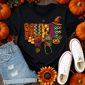 Nurse Life Spooky Vibes T-Shirt TheCraftNook