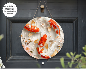 Koi Fish Door Signs TheCraftNook