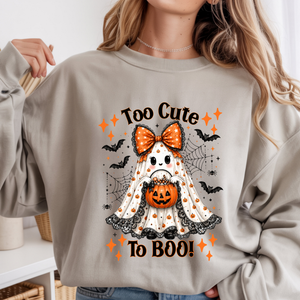 Too Cute to Boo Long Sleeve Tee TheCraftNook