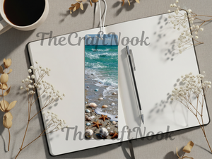 Aluminum Metal Bookmarks, Beach Images TheCraftNook
