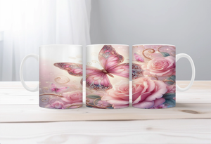 Butterfly Mugs. Two Sizes and Multiple images to choose from. TheCraftNook