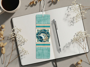 Aluminum Metal Bookmarks, Dolphin images. Make every chapter a splash! TheCraftNook