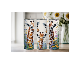 20-ounce Gentle Giraffe Whimsy Stainless Steel Tumbler. Multiple Images Available. TheCraftNook