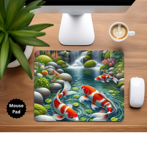 Koi Fish Mouse Pad TheCraftNook