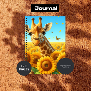 Tall & Kind Giraffe Writing Journal TheCraftNook