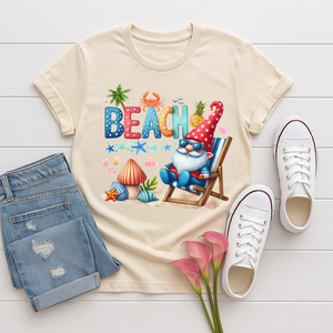 Beach Gnome Tee – Soft Unisex Graphic Tee TheCraftNook