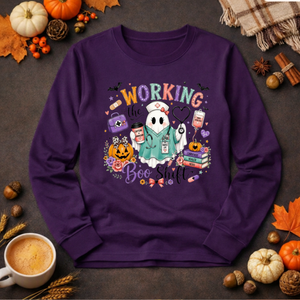 Boo Shift Long Sleeve Tee TheCraftNook