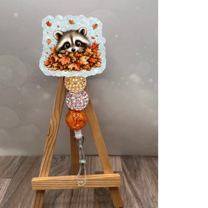 Raccoon Fall Badge Pull TheCraftNook