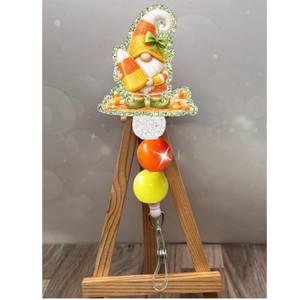 Candy Corn Gnome Badge Pull TheCraftNook