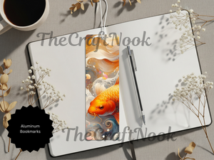 Koi Fish Bookmarks – Handcrafted Metal Bookmarks with Beads & Glitter TheCraftNook