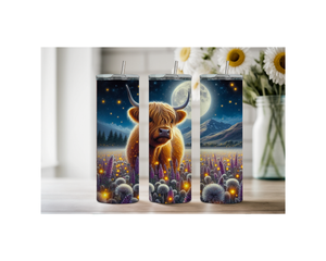 20 oz Highland Cutie Country Stainless Steel Tumbler. Multiple Images Available. TheCraftNook