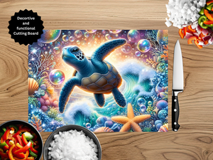 Sea Turtle Cutting Board TheCraftNook