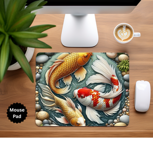 Koi Fish Mouse Pad TheCraftNook