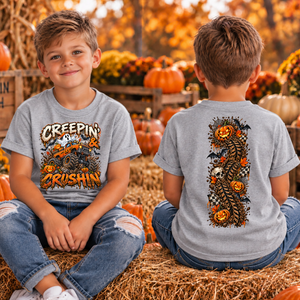 Kids Creepin and Crushin Front and Back Graphics TheCraftNook