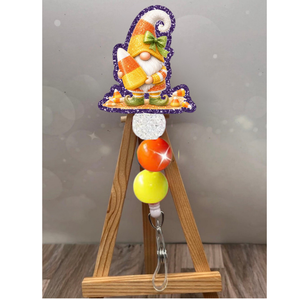 Candy Corn Gnome Badge Pull TheCraftNook