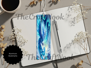 Phoenix Bookmarks - Handcrafted Metal Fire Bird Bookmarks with Beads & Glitter TheCraftNook