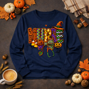 Nurse Life Spooky Vibes Long Sleeve Tee TheCraftNook