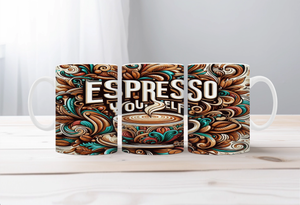 Rise & Grind Coffee Mugs TheCraftNook