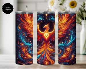 Phoenix 20 oz Stainless Steel Tumbler - Rise & Shine Collection TheCraftNook