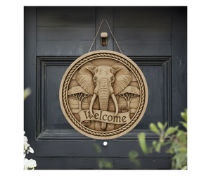 Good Vibes, Good Luck Elephant Sign TheCraftNook