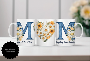Mother's Day Mugs Human and Fur. TheCraftNook