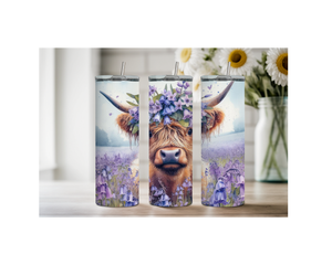 20 oz Highland Cutie Country Stainless Steel Tumbler. Multiple Images Available. TheCraftNook