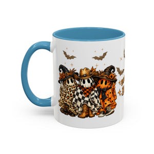 Boo Scootin' Mug – Halloween Ghost Accent Coffee Mug (11oz & 15oz) Printify