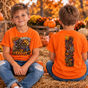 Kids Full Throttle Fright Front and back graphics TheCraftNook