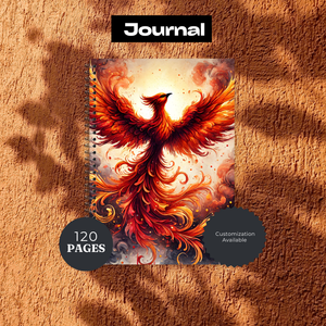 Phoenix Journal - 120 Page Lined Notebook for Writing & Planning TheCraftNook