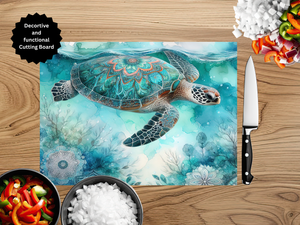 Sea Turtle Cutting Board TheCraftNook