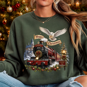 Happy Christmas Express Sweatshirt TheCraftNook