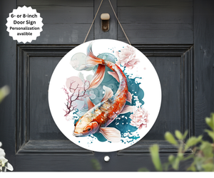 Koi Fish Door Signs TheCraftNook