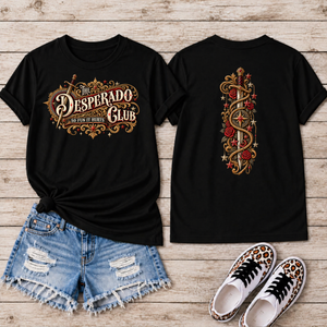The Desperado T-shirt Front and back graphics TheCraftNook