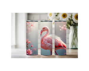 20 oz Pink Paradise Whimsy, Flamingo Stainless-Steel Tumblers. Multiple Sizes and Images Available. TheCraftNook