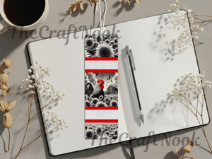 Aluminum Metal Bookmarks, Chicken Images TheCraftNook